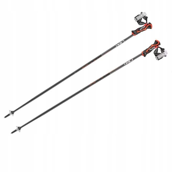 Kije narciarskie LEKI Airfoil 3D 125cm, black/red — zdjęcie 1 z 5