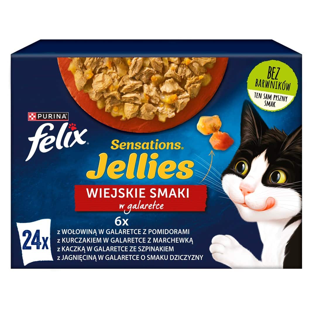 PURINA Felix Sensation: wiejskie smaki - karma dla kota - 24 x 85g — zdjęcie 1 z 8