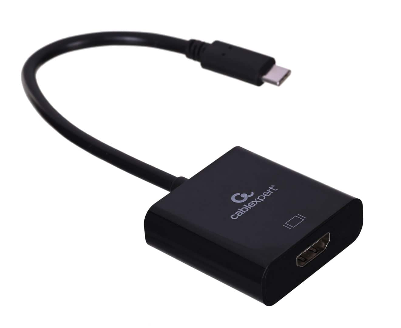 GEMBIRD ADAPTER NA KABLU USB TYP-C DO HDMI 4K 30HZ, 15CM, CZARNY — zdjęcie 1 z 5