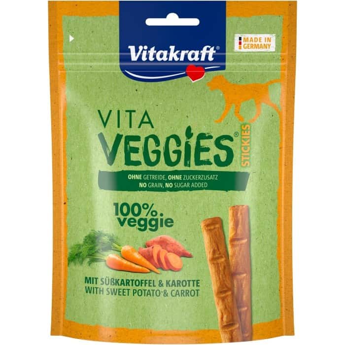 VITAKRAFT VITA VEGGIES STICKIES marchew/batat przysmak dla psa 80g — zdjęcie 1 z 2