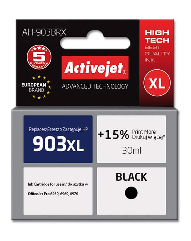 Activejet AH-903BRX Tusz 30ml czarny do HP — zdjęcie 1 z 2