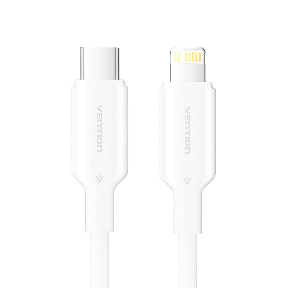 Kabel USB-C do Lightning 3A 480Mbps 1m biały — zdjęcie 1 z 3