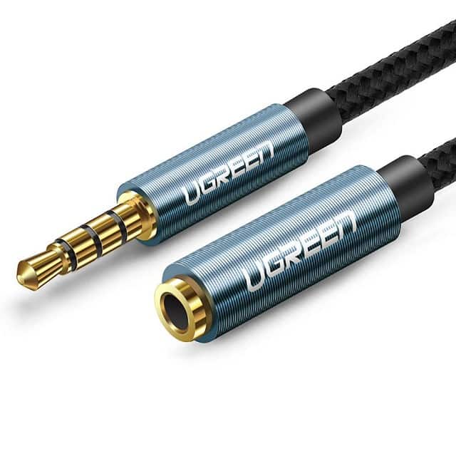Ugreen kabel adapter przedłużacz AUX mini jack 3,5 mm 2m (niebieski) — zdjęcie 1 z 8