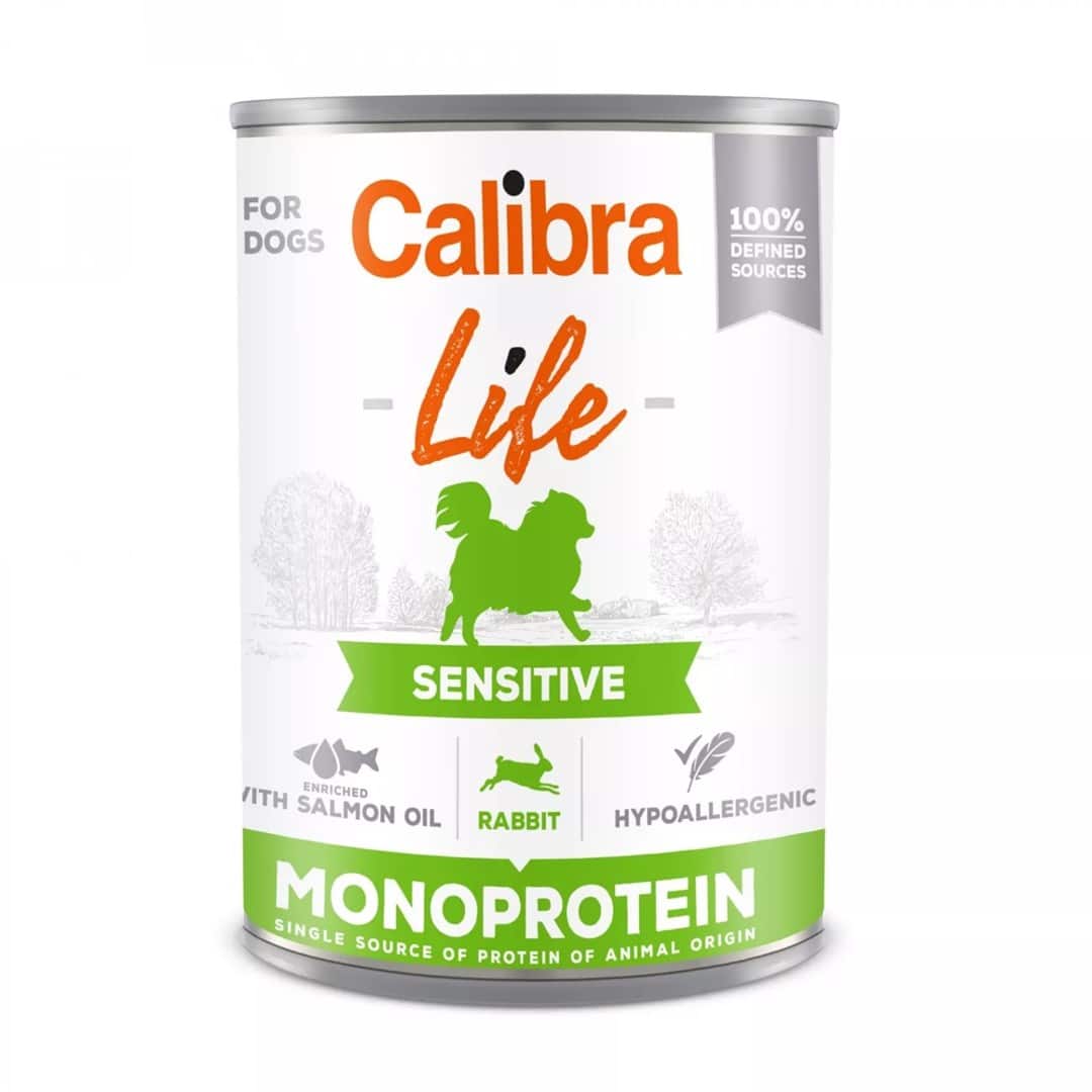 CALIBRA LIFE Sensitive królik - mokra karma dla psa - 0,4 kg