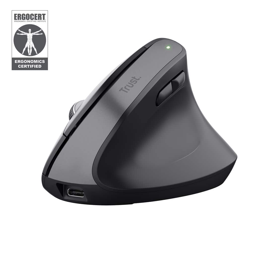 Mysz Trust BAYO+ ERGONOMIC WIRELESS Black — zdjęcie 1 z 8