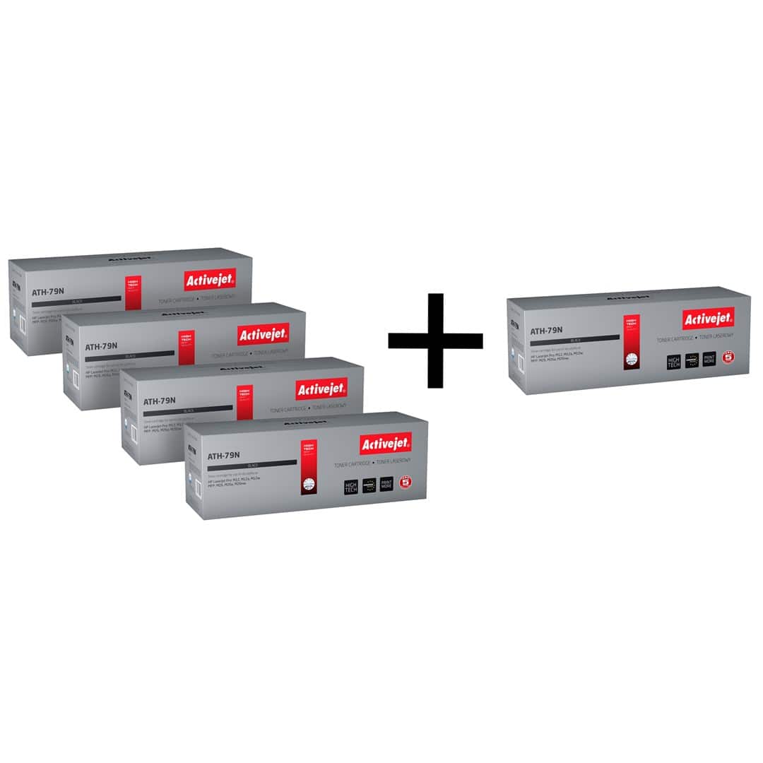 4 x Activejet toner do HP 79A + 1 za 1 zł