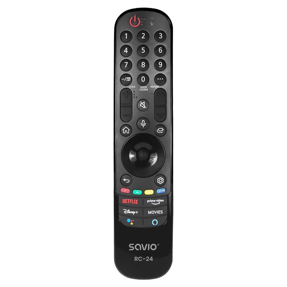 SAVIO PILOT UNIWERSALNY/ZAMIENNIK DO TV LG - SMART TV RC-24 — zdjęcie 1 z 3
