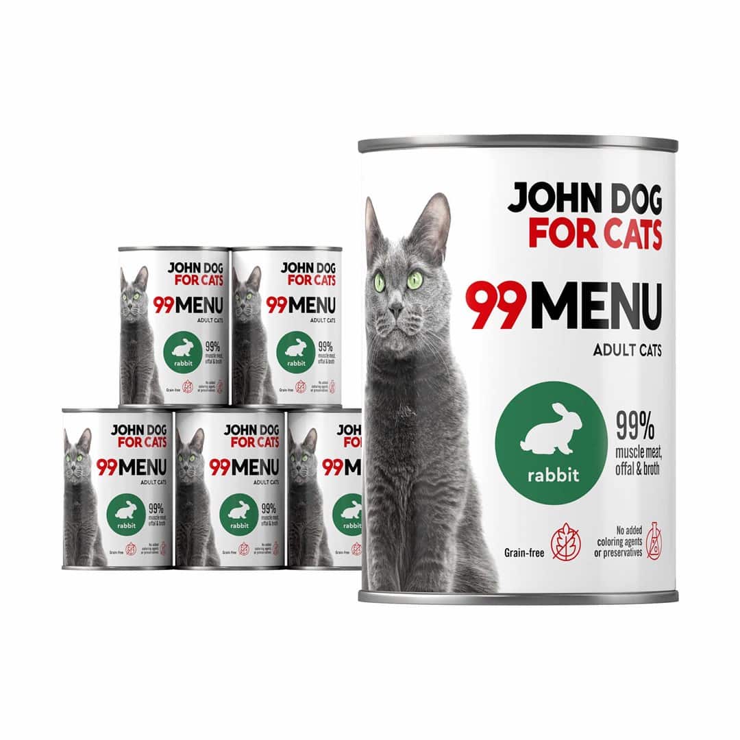 John Dog 99 menu dorosły królik 400g*6