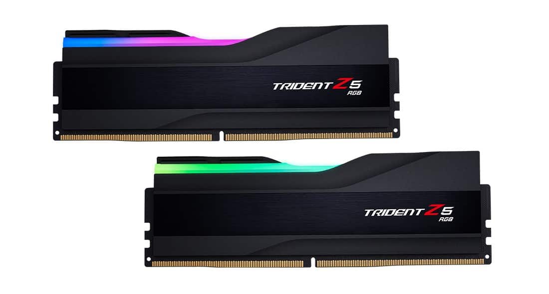 G.SKILL TRIDENT Z5 RGB DDR5 2X32GB 6000MHZ CL30 XMP3 BLACK F5-6000J3040G32GX2-TZ5RK — zdjęcie 1 z 4