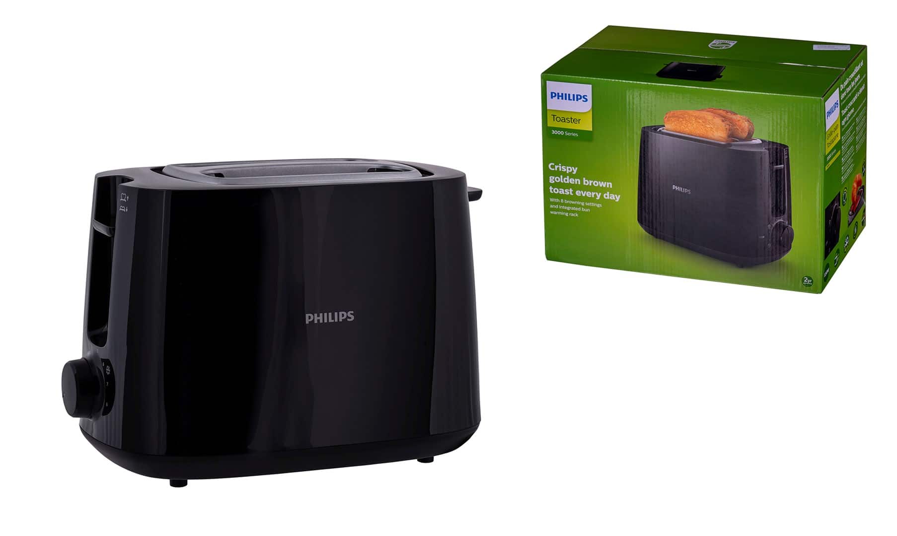 Toster Philips HD2581/90 ( 830W ; kolor czarny ) — zdjęcie 1 z 6