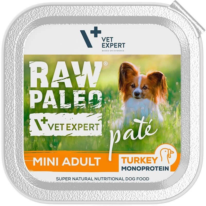 VetExpert Raw Paleo Indyk Pate Mini Adult alu tray 150g — zdjęcie 1 z 3
