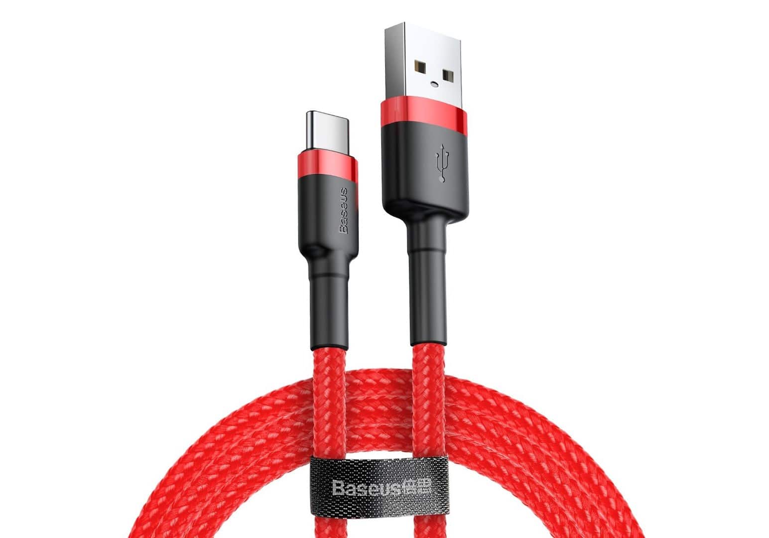 Kabel Baseus Cafule CATKLF-A09 (USB 2.0 - USB typu C ; 0,50m; kolor czerwony) — zdjęcie 1 z 7