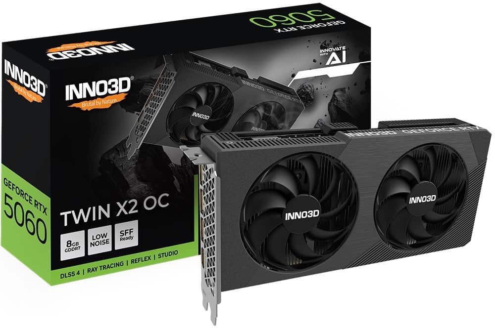 Karta graf. INNO3D RTX 5060 Twin X2 OC 8GB — zdjęcie 1 z 3