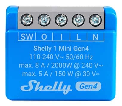 Inteligentny sterownik WiFi Shelly 1 Mini Gen4, 2 sztuki — zdjęcie 1 z 4