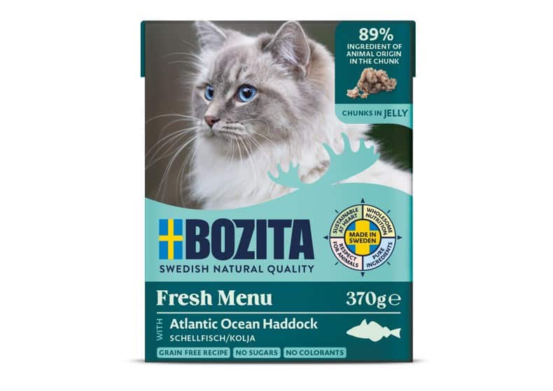 BOZITA Mięsne kawałki z łupaczem 370g