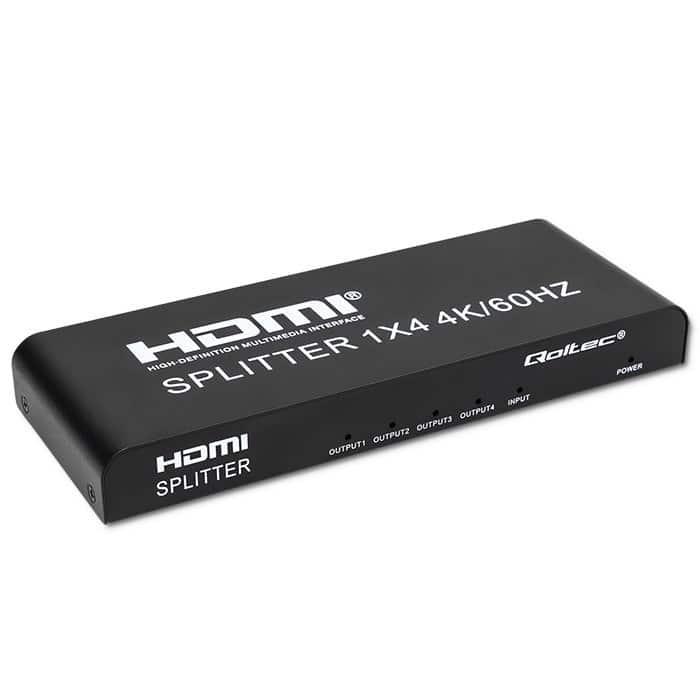 QOLTEC ROZDZIELACZ SPLITTER 4XHDMI 4KX2K | 6GB/S | 60HZ — zdjęcie 1 z 8
