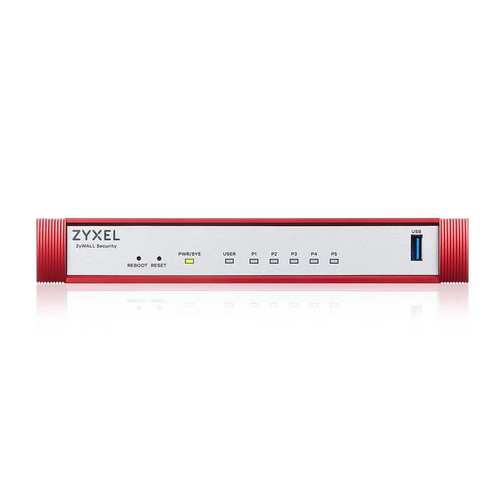 Firewall Zyxel USGFLEX50H Entry bundle (+1 YR Entry Defense Pack) 5xWAN/LAN SPI Firewall: 2000 Mbps Max. IPSec VPN: 20 — zdjęcie 1 z 4