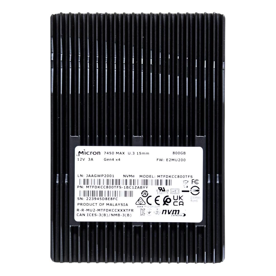 Dysk SSD Micron 7450 MAX 800GB U.3 NVMe Gen4 — zdjęcie 1 z 5