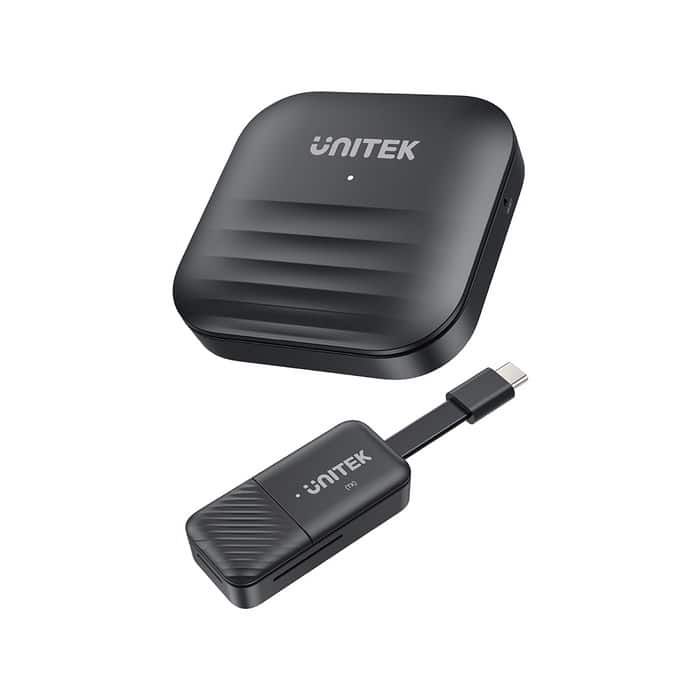 UNITEK Bezprzewodowy Nadajnik HDMI USB-C Czarny