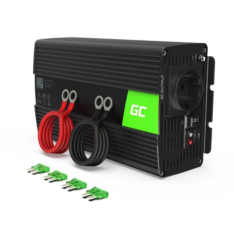 GREEN CELL PRZETWORNICA INV08 12V-230V 1000W/2000W — zdjęcie 1 z 4