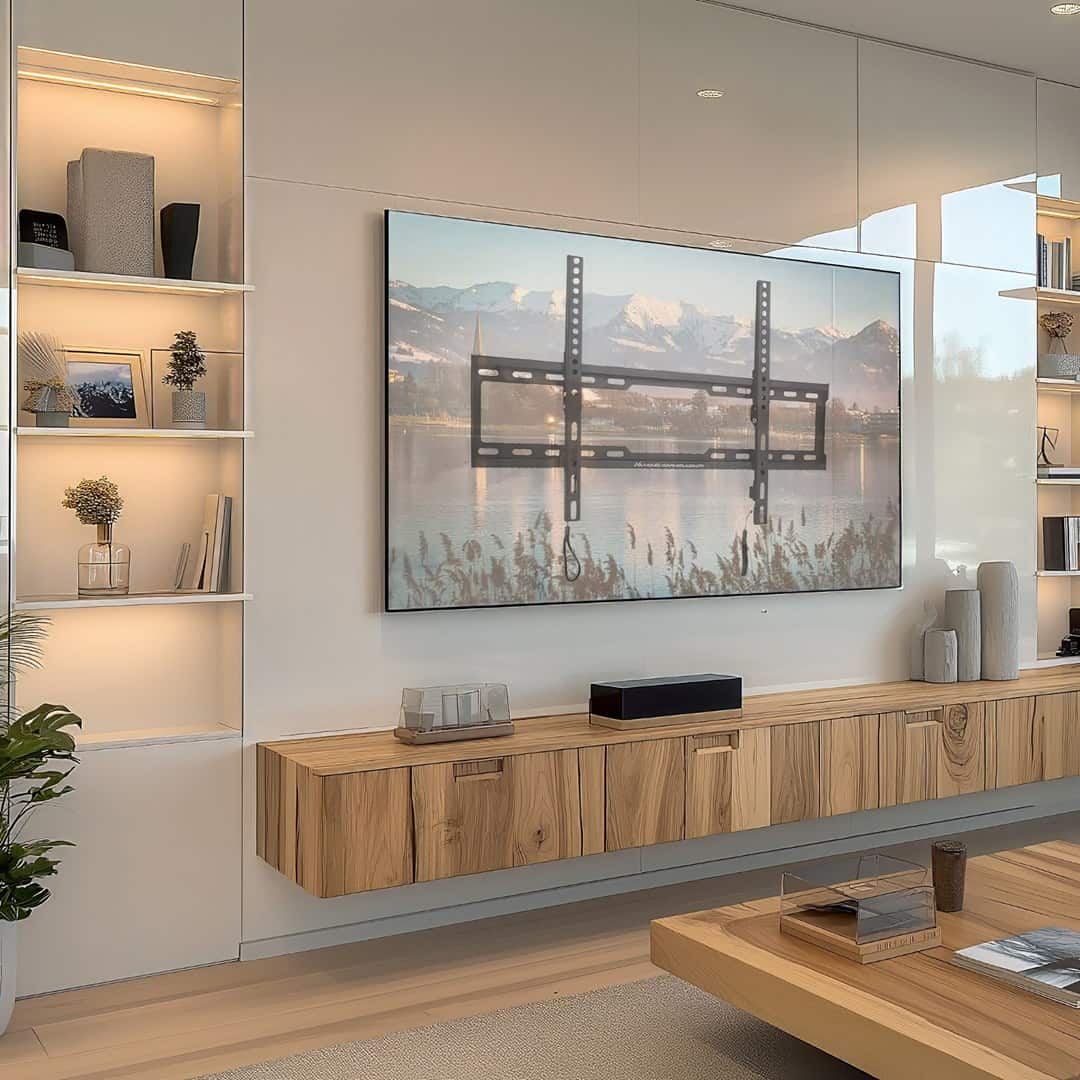 MACLEAN UCHWYT DO TV MAX VESA 600X400, 32-80", 45KG, REG. ODCHYLENIA +0°~-10° MC-413 — zdjęcie 1 z 8