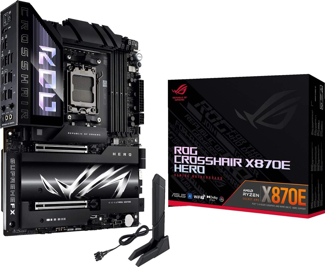 Płyta główna ASUS ROG CROSSHAIR X870E HERO Socket AM5 — zdjęcie 1 z 8