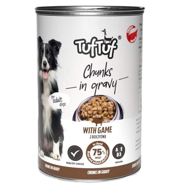 Tuf Tuf Puszka kawałki mięsne z dziczyzną 1250g — zdjęcie 1 z 2