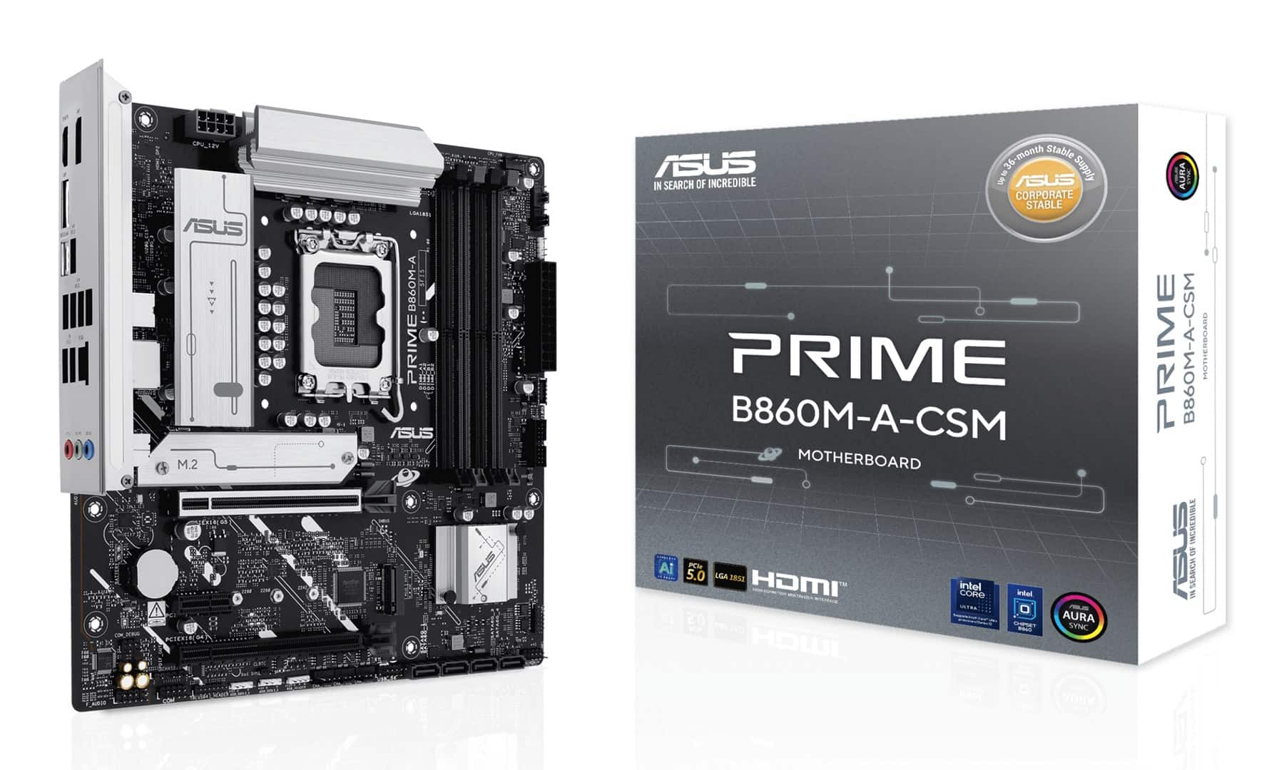 Płyta główna ASUS PRIME B860M-A-CSM Socket 1851 — zdjęcie 1 z 8