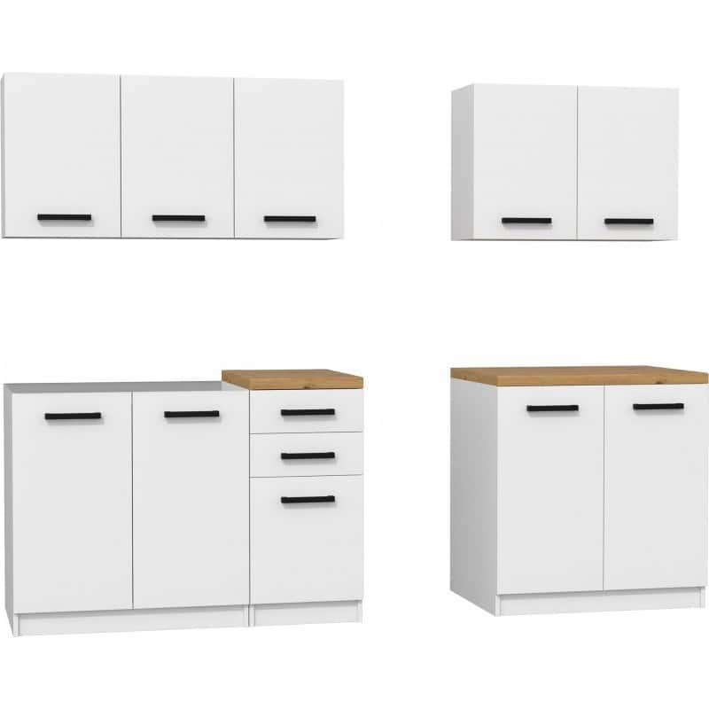 KUCHNIA SET 2M BIAŁY MAT, BLAT ARTISAN — zdjęcie 1 z 8