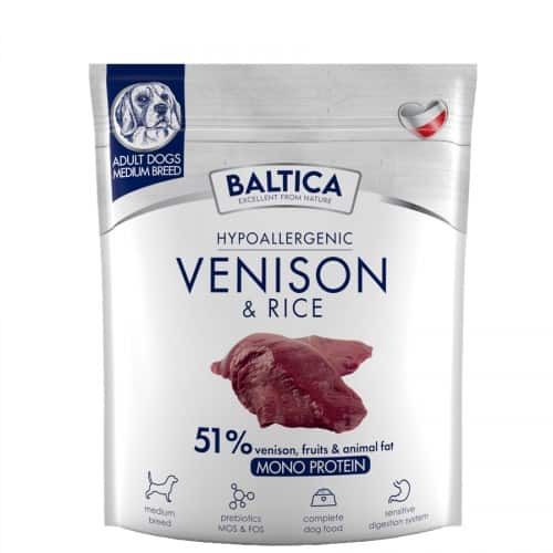 BALTICA NUTRACEUTIC Hypoallergenic Venison & rice M 1kg — zdjęcie 1 z 2