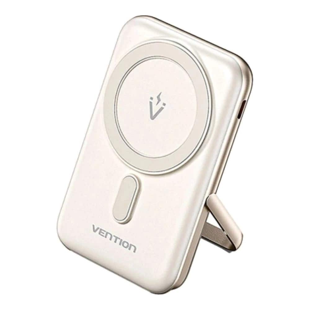 Bezprzewodowy magnetyczny powerbank Vention 20W PD 10000 mAh biały — zdjęcie 1 z 4