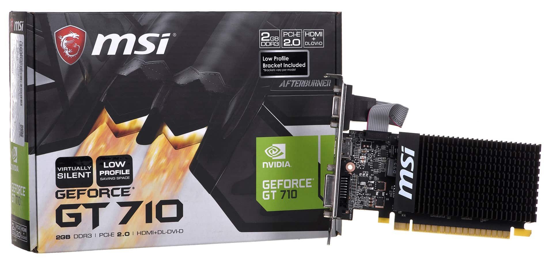 MSI GF GT 710 2048MB DDR3 Graficzna Karta — zdjęcie 1 z 3