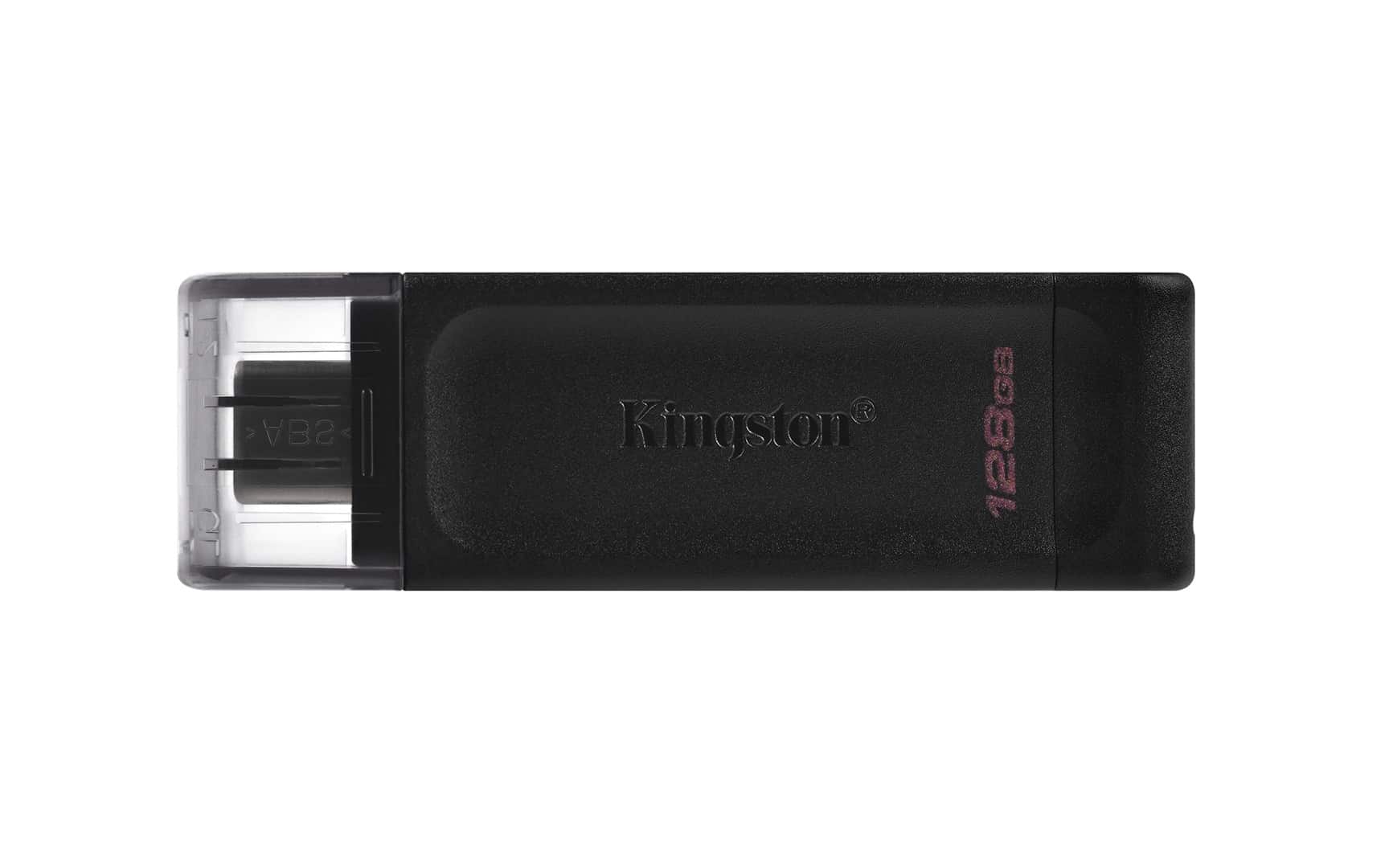 KINGSTON FLASH 128GB USB-C 3.2 Gen1 DataTraveler 70 — zdjęcie 1 z 8