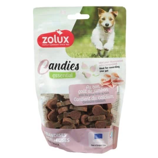 ZOLUX Miękkie przysmaki treningowe dla psa CANDIES mini udka z szynką 150g — zdjęcie 1 z 2