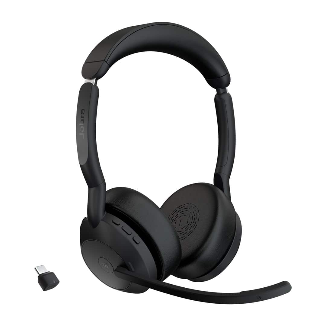 Słuchawki nauszne bezprzewodowe Jabra Evolve2 55 MS Stereo Link380c — zdjęcie 1 z 3