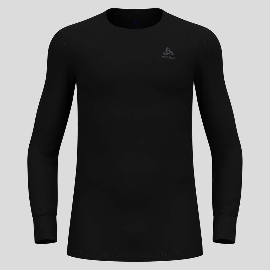 Koszulka męska Odlo BL TOP crew neck l/s ACTIVE WARM ECO roz. L Czarna — zdjęcie 1 z 6
