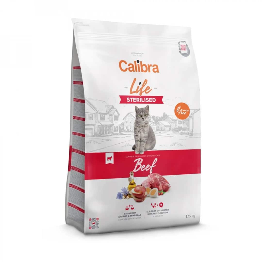 CALIBRA CAT life sterilised beef 1,5kg