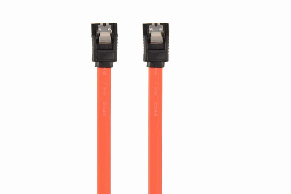 Kabel GEMBIRD CC-SATAM-DATA (SATA - SATA ; 0,50m; kolor czerwony) — zdjęcie 1 z 3