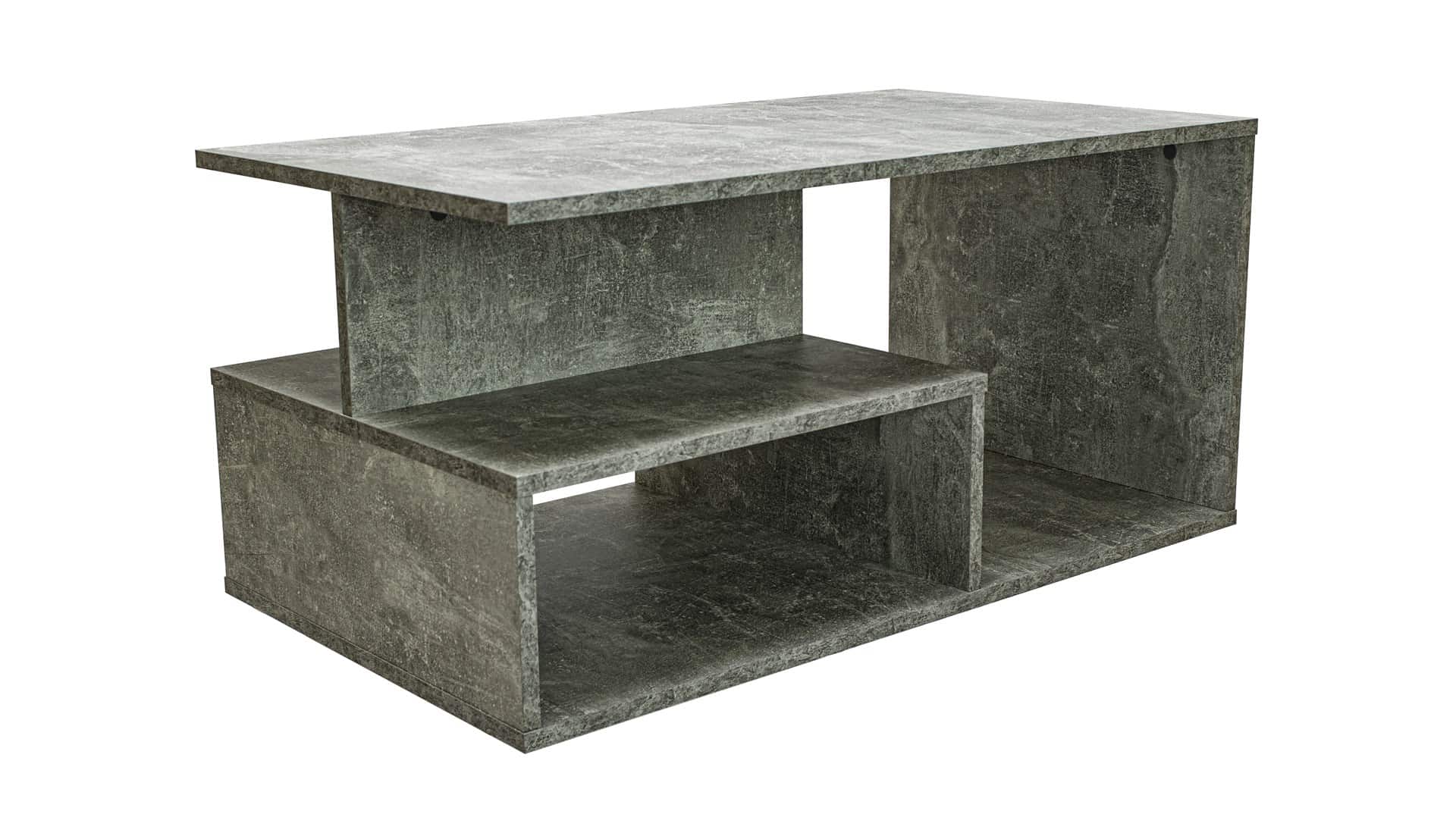 Ława Prima - Beton, szarobrązowa, płyta wiórowa — zdjęcie 1 z 6