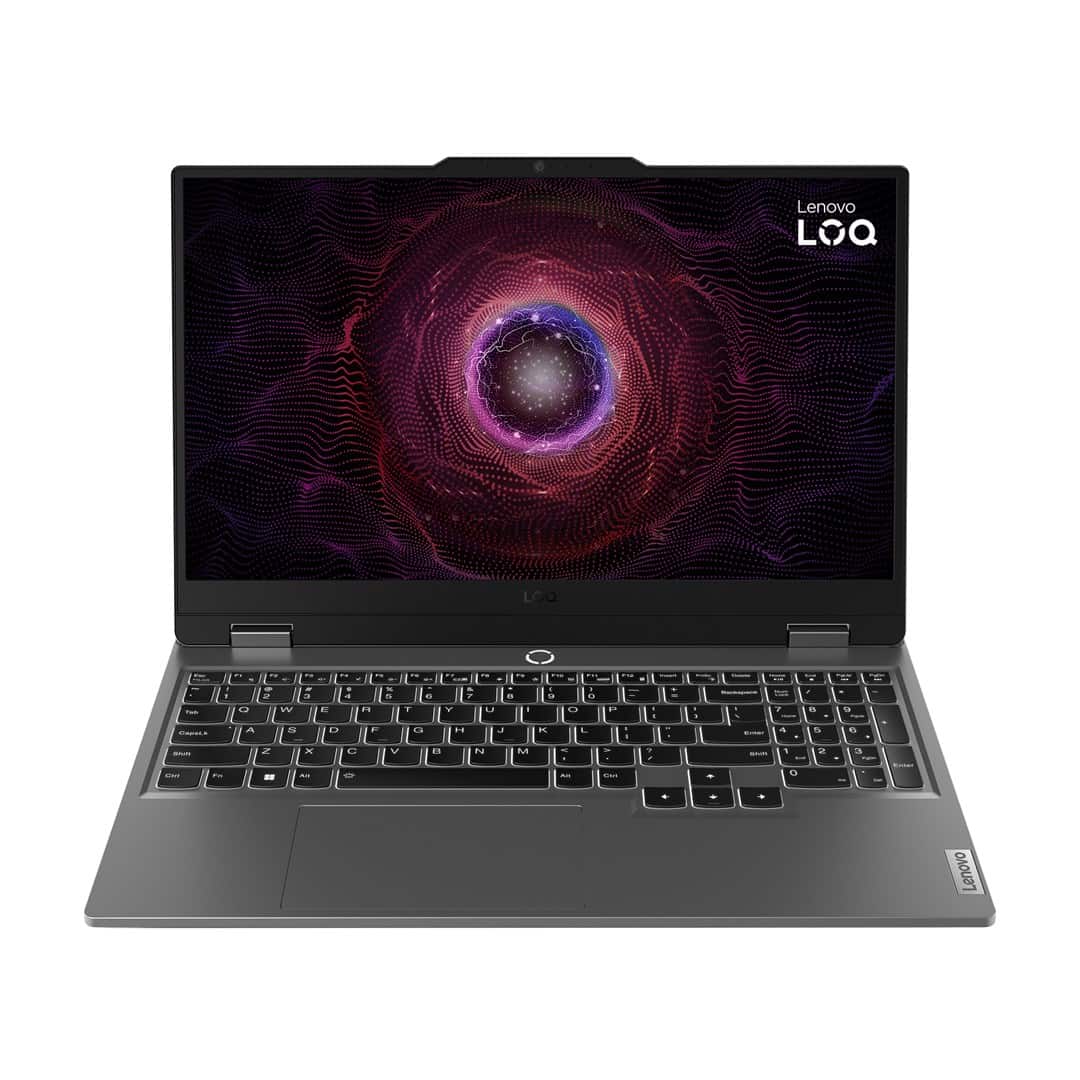 Lenovo LOQ 15ARP9 Ryzen 5 7235HS 15.6" FHD IPS 300nits AG 144Hz 16GB DDR5 4800 SSD512 GeForce RTX 4050 6GB Cam720p 60Wh NoOS Luna Grey — zdjęcie 1 z 8
