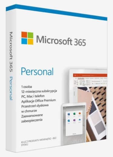 Microsoft 365 Personal PL, 5 Urządzeń, 12 Miesięcy — zdjęcie 1 z 2