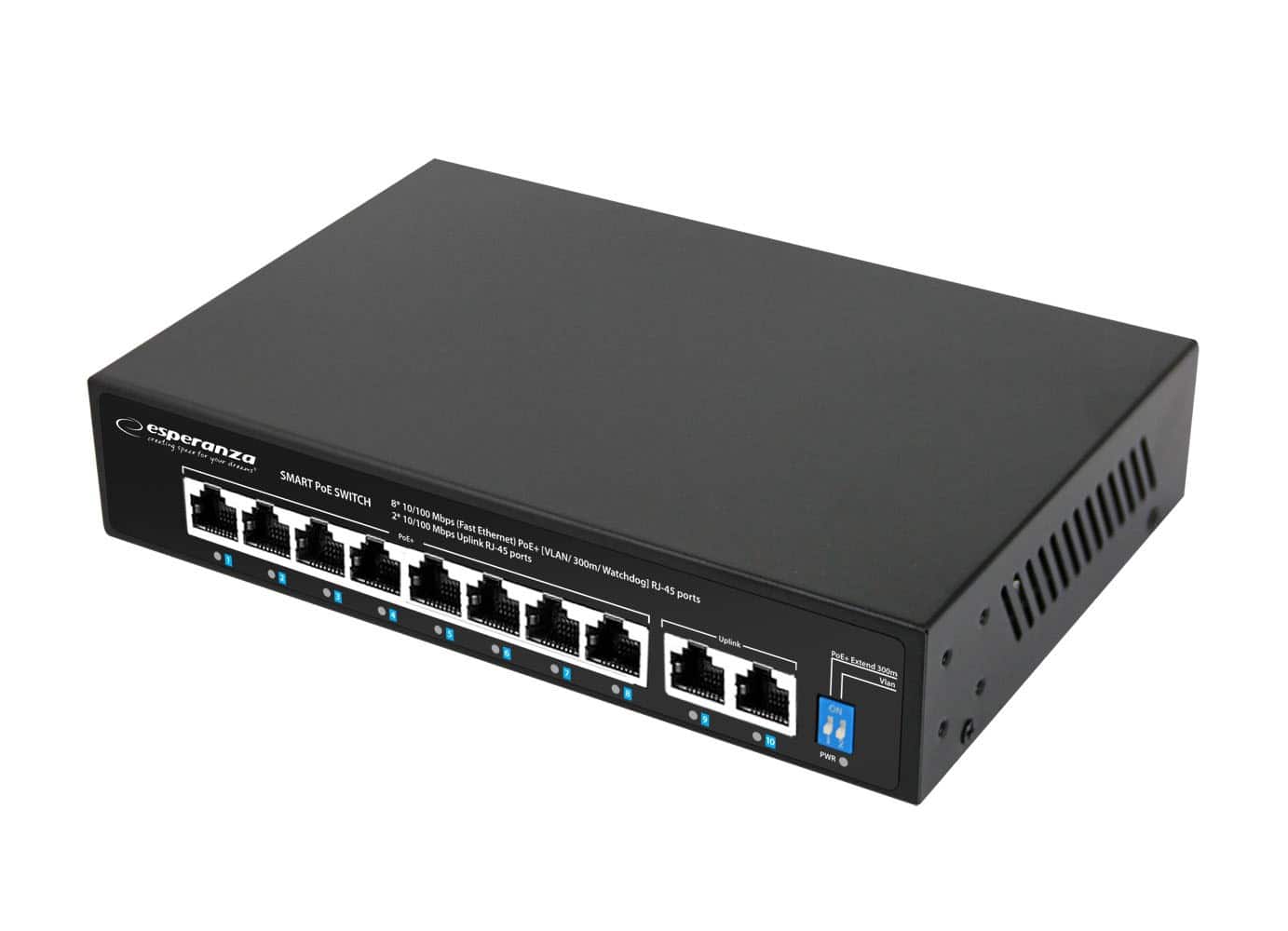 ESPERANZA ENS106 Switch 10-Portowy 10/100M 96W — zdjęcie 1 z 4