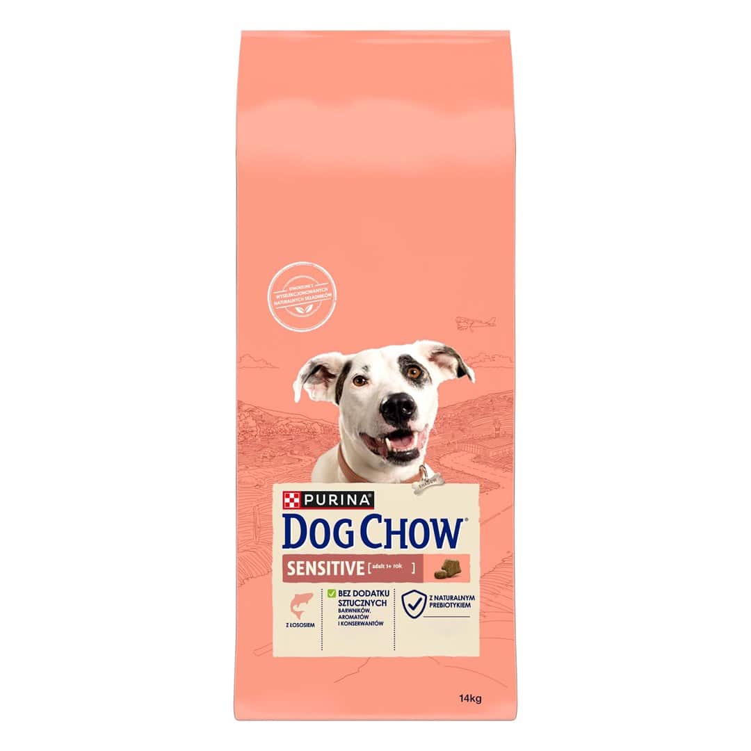 PURINA DOG CHOW Adult Sensitive z łososiem - sucha karma dla psa - 14 kg — zdjęcie 1 z 7