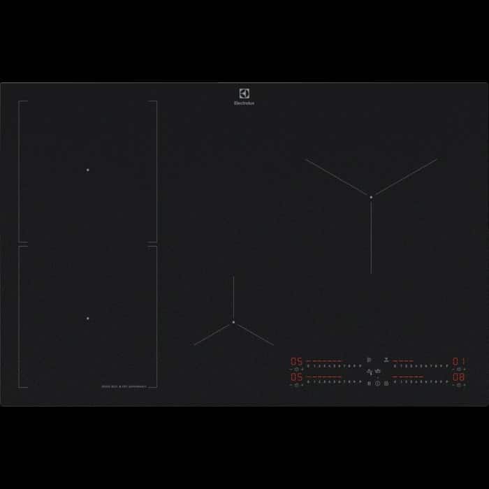 Płyta indukcyjna matowa ELECTROLUX EIS87453IZ Sense Boil+Fry SaphirMatt 77 cm czarna kolor czarny — zdjęcie 1 z 4