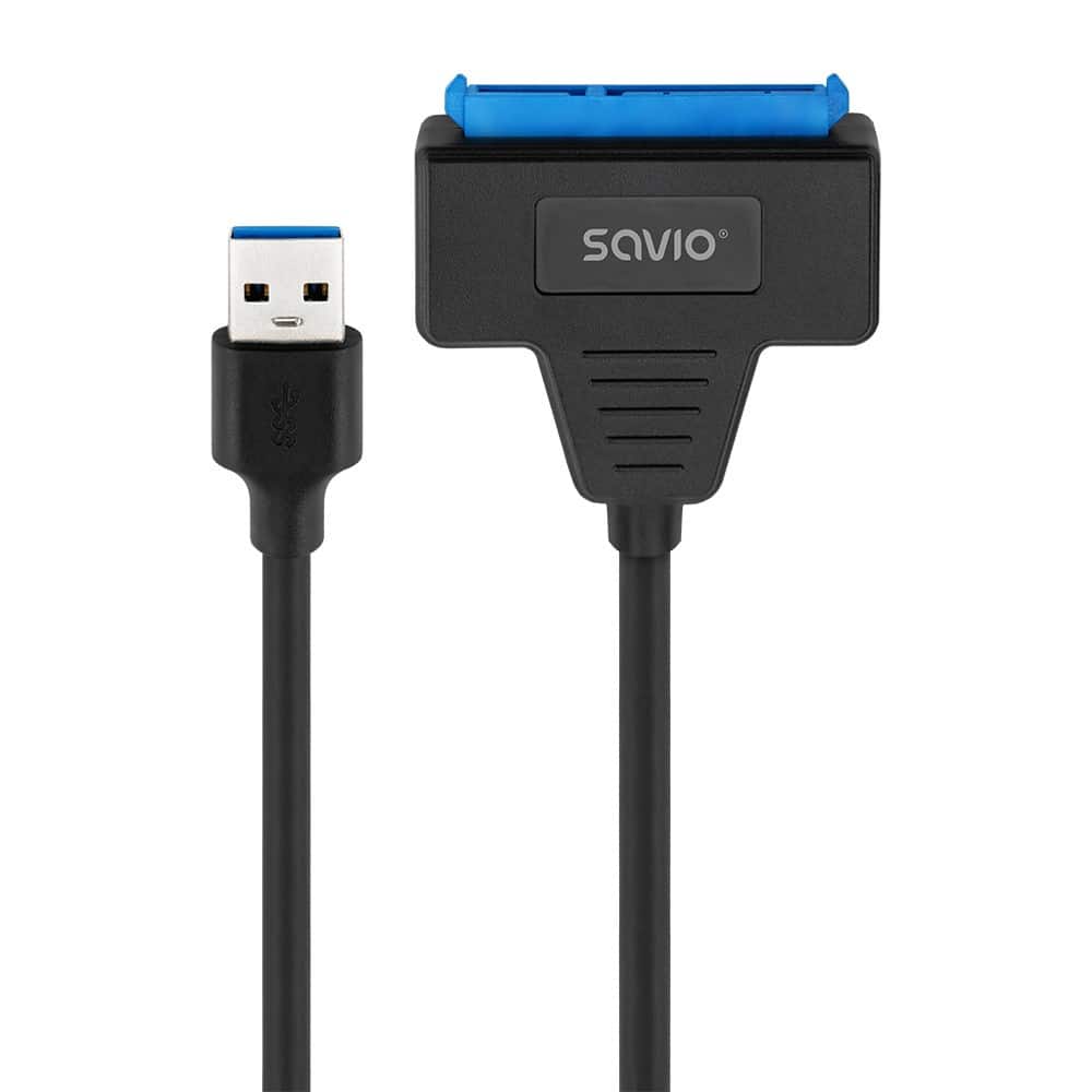 SAVIO ADAPTER SATA (F) - USB-A 3.1 GEN 1 (M) DO DYSKÓW 2.5" AK-68 — zdjęcie 1 z 5