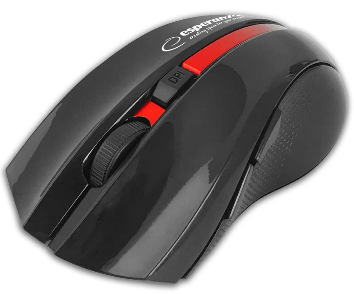 ESPERANZA MYSZ BLUETOOTH 6D VIRGO CZERWONA EM129R — zdjęcie 1 z 2