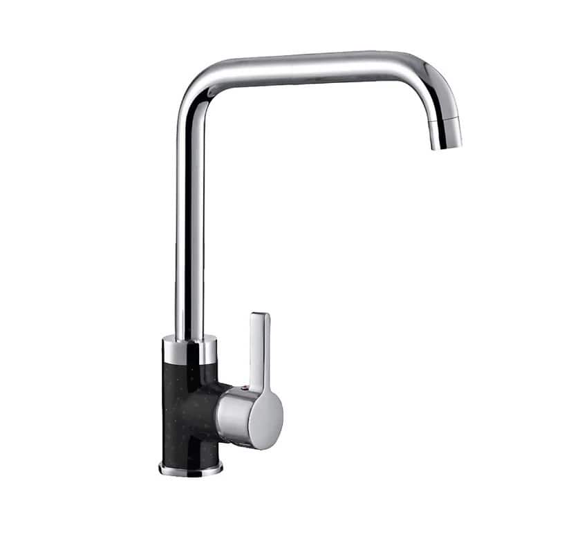 Bateria kuchenna PYRAMIS SILVIO DUO 090929538 granit czarny chrom (czarny nakrapiany) — zdjęcie 1 z 2