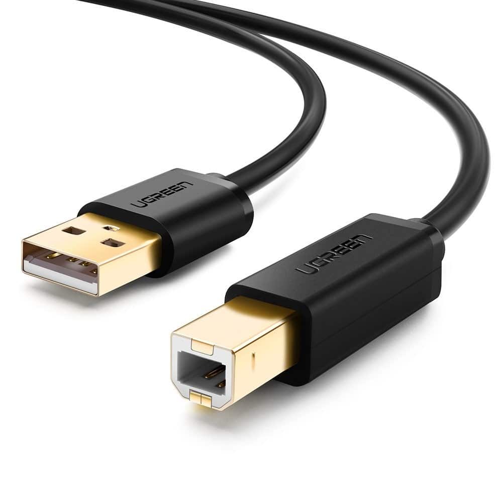 Ugreen kabel do drukarki przewód USB-USB Typ B 3m czarny — zdjęcie 1 z 2