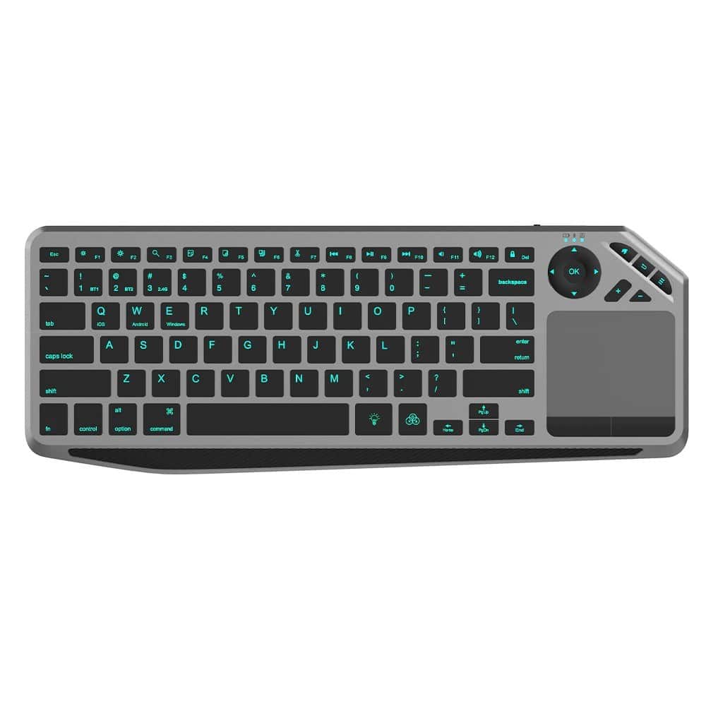 TECHLY BEZPRZEWODOWA KLAWIATURA DUALNA BT/RF TOUCH — zdjęcie 1 z 8