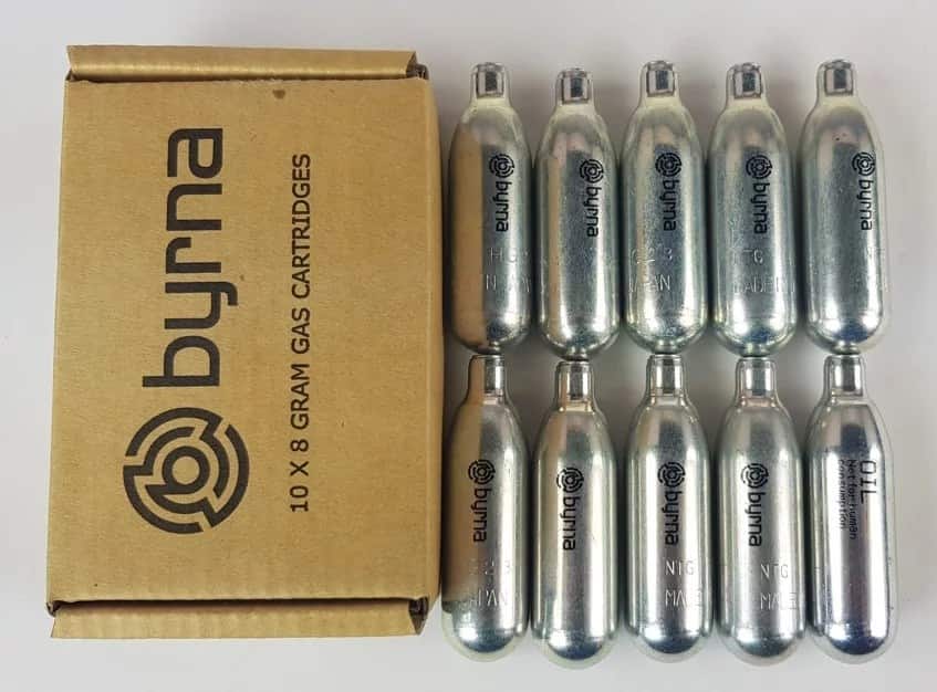 Kapsuły CO2 BYRNA 8g. 10szt / 9+1 z olejem (CO2300) — zdjęcie 1 z 2